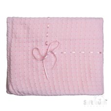 SH12-P: Pink Waffle Shawl